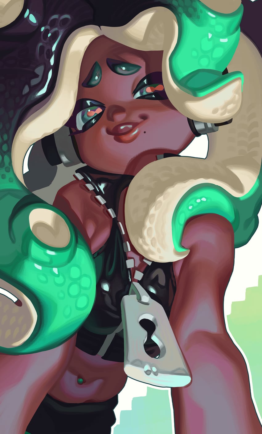 marina (splatoon and 1 more) drawn by gloss_(hotglossed)
