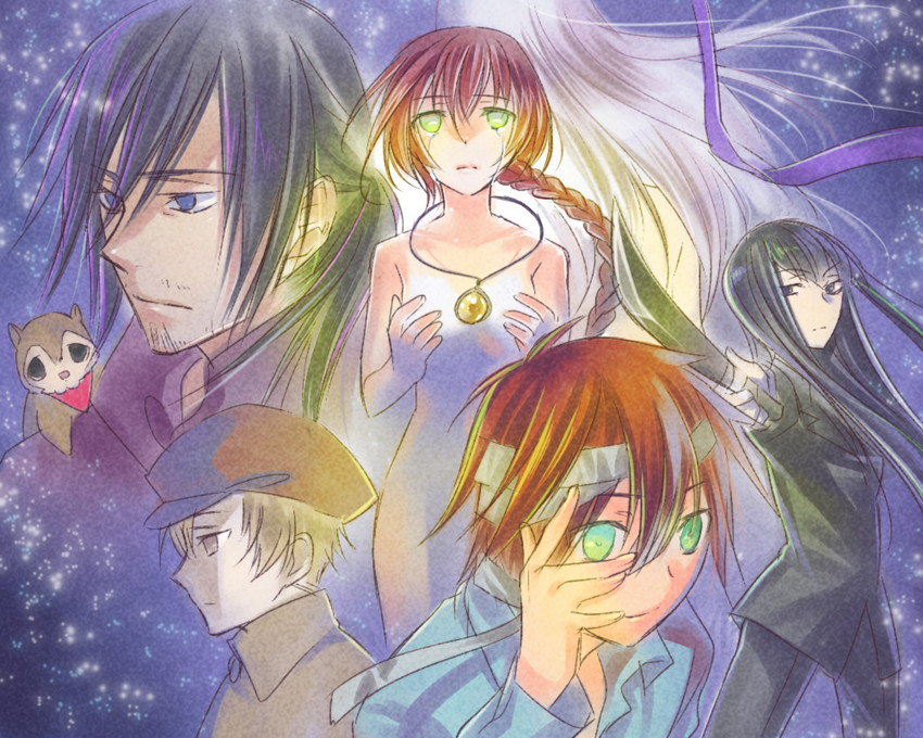 yin, hei, suou pavlichenko, july, petya, and 1 more (darker than black) drawn by kanou_ayumi
