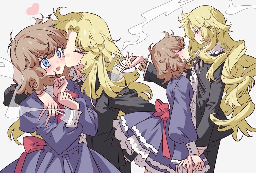 asaka rei and misonoo nanako (oniisama e...) drawn by meremero