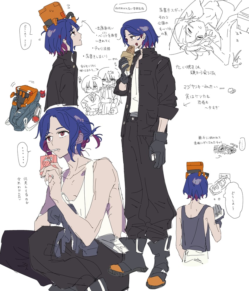 amate yuzuriha, shuji ito, nyaan, and conch (gundam and 1 more) drawn by diurtion