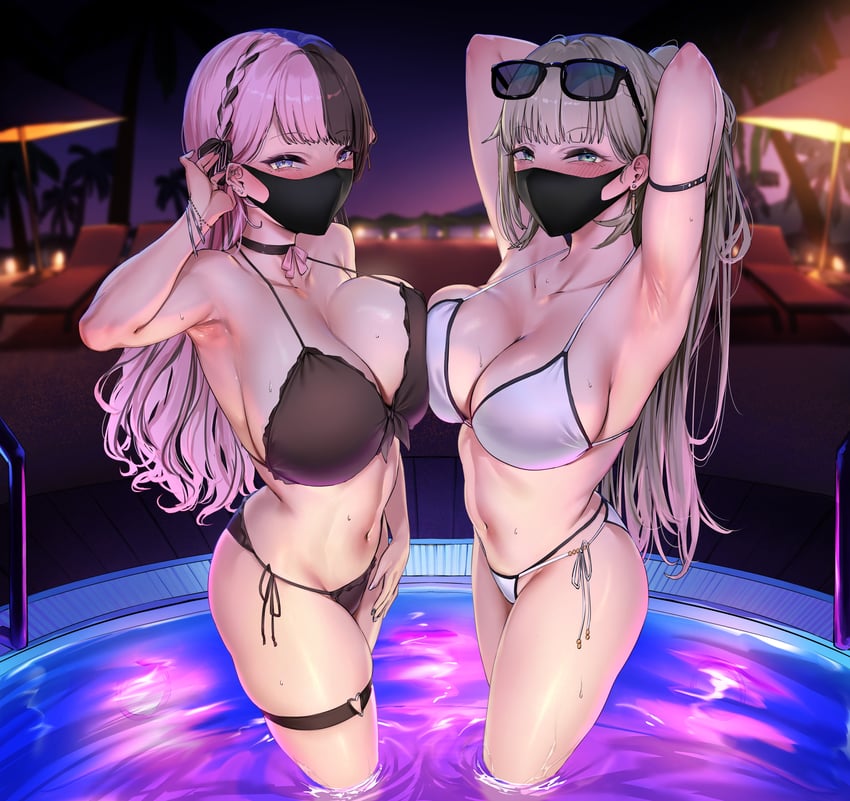 tachibana hinano and hanabusa lisa (vspo!) drawn by sanuki_(kyoudashya)