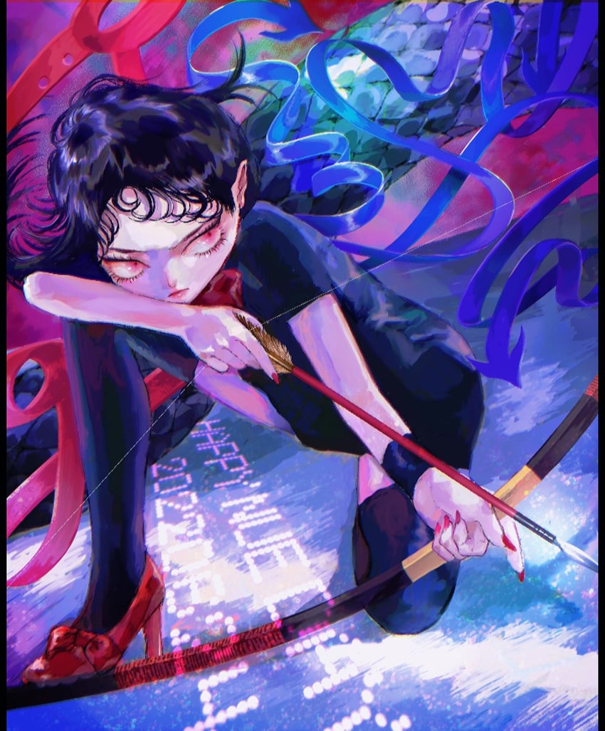 houjuu nue (touhou) drawn by nanaha_(aischtle)