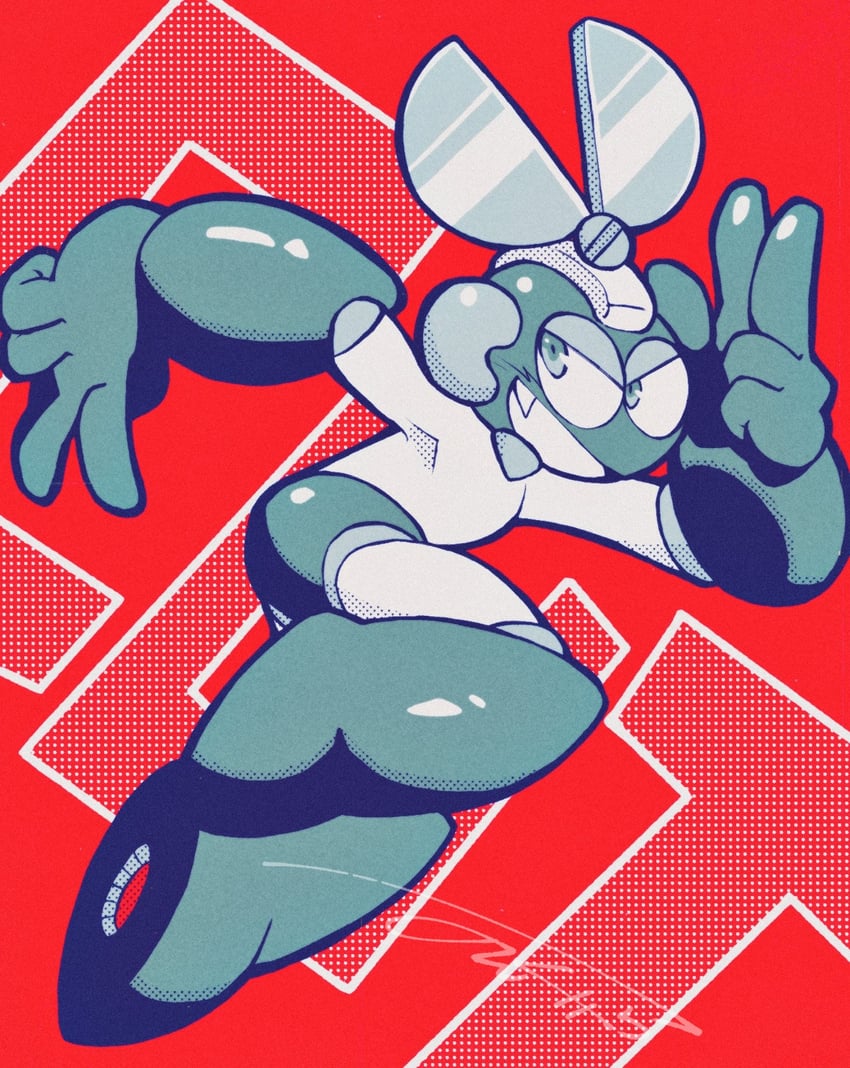 cut man (mega man and 1 more) drawn by nongura