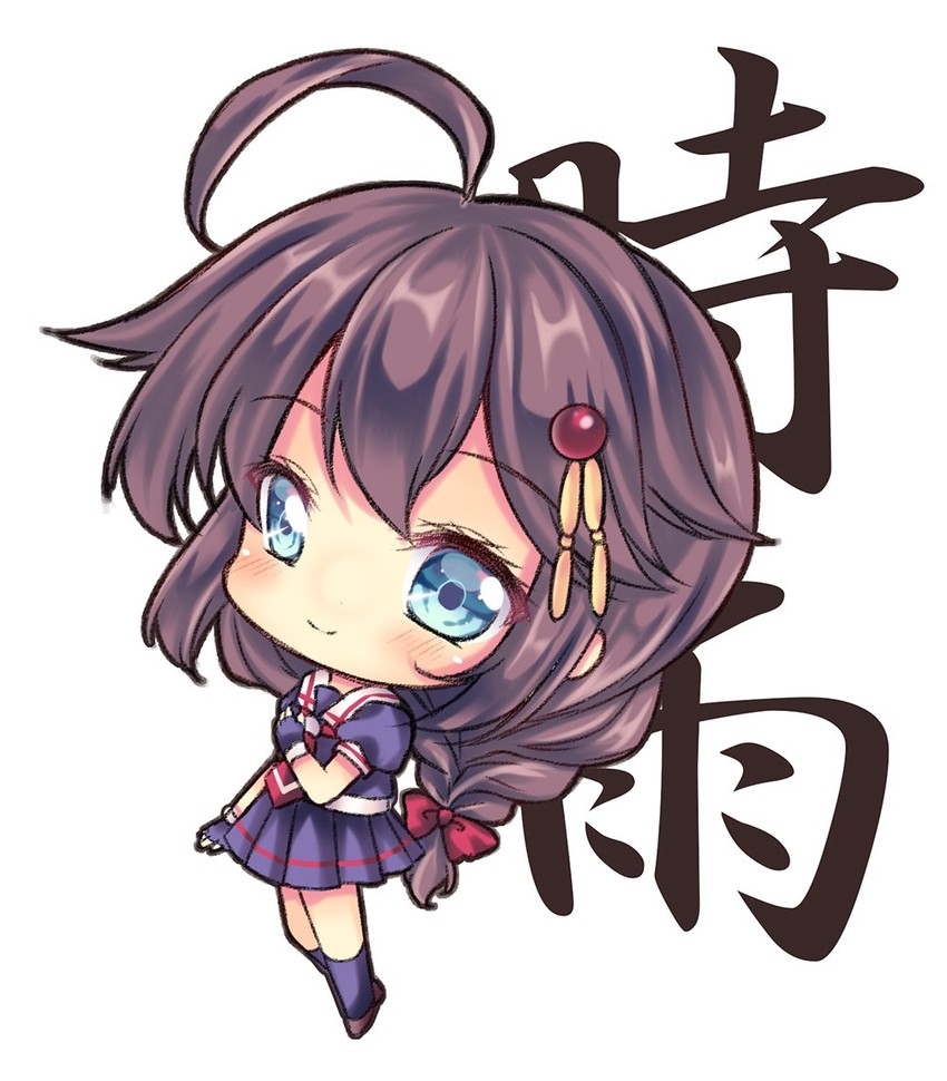 shigure and shigure kai ni (kantai collection) drawn by nekofish666