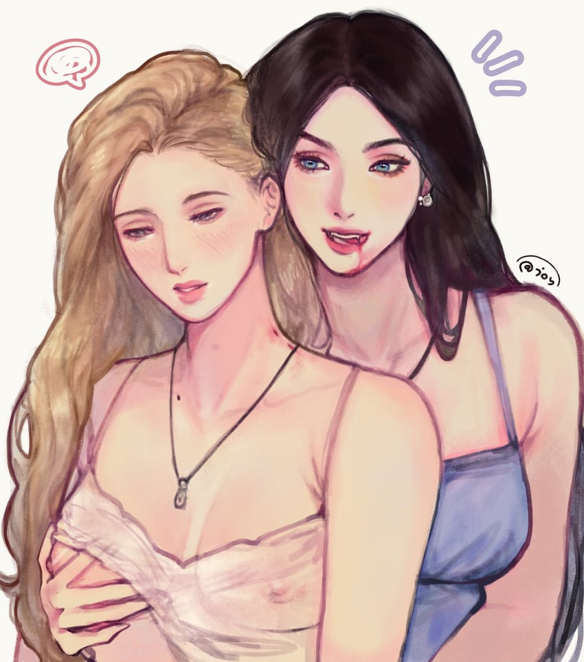 jennifer check and anita lesnecki (jennifer's body) drawn by ismejoy