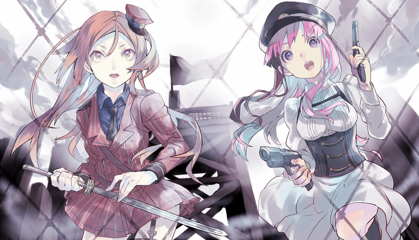 namine ritsu and hakaine maiko (utau) drawn by sin_(hankotsu_bunny)