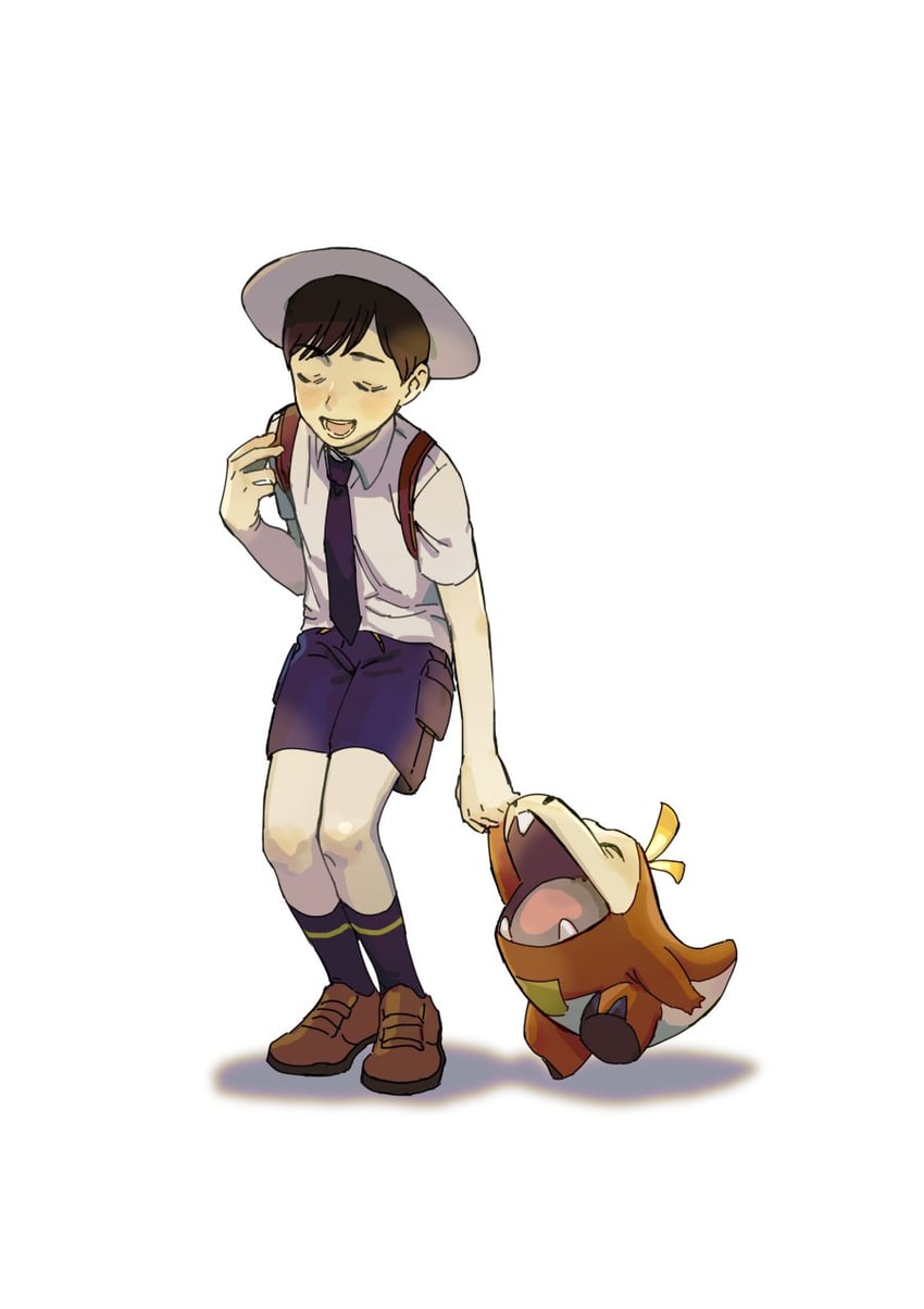 florian and fuecoco (pokemon and 1 more) drawn by otakumi_(user_krmf7787)