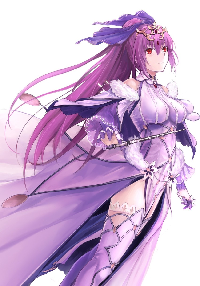 scathach and scathach skadi (fate and 1 more) drawn by bkko