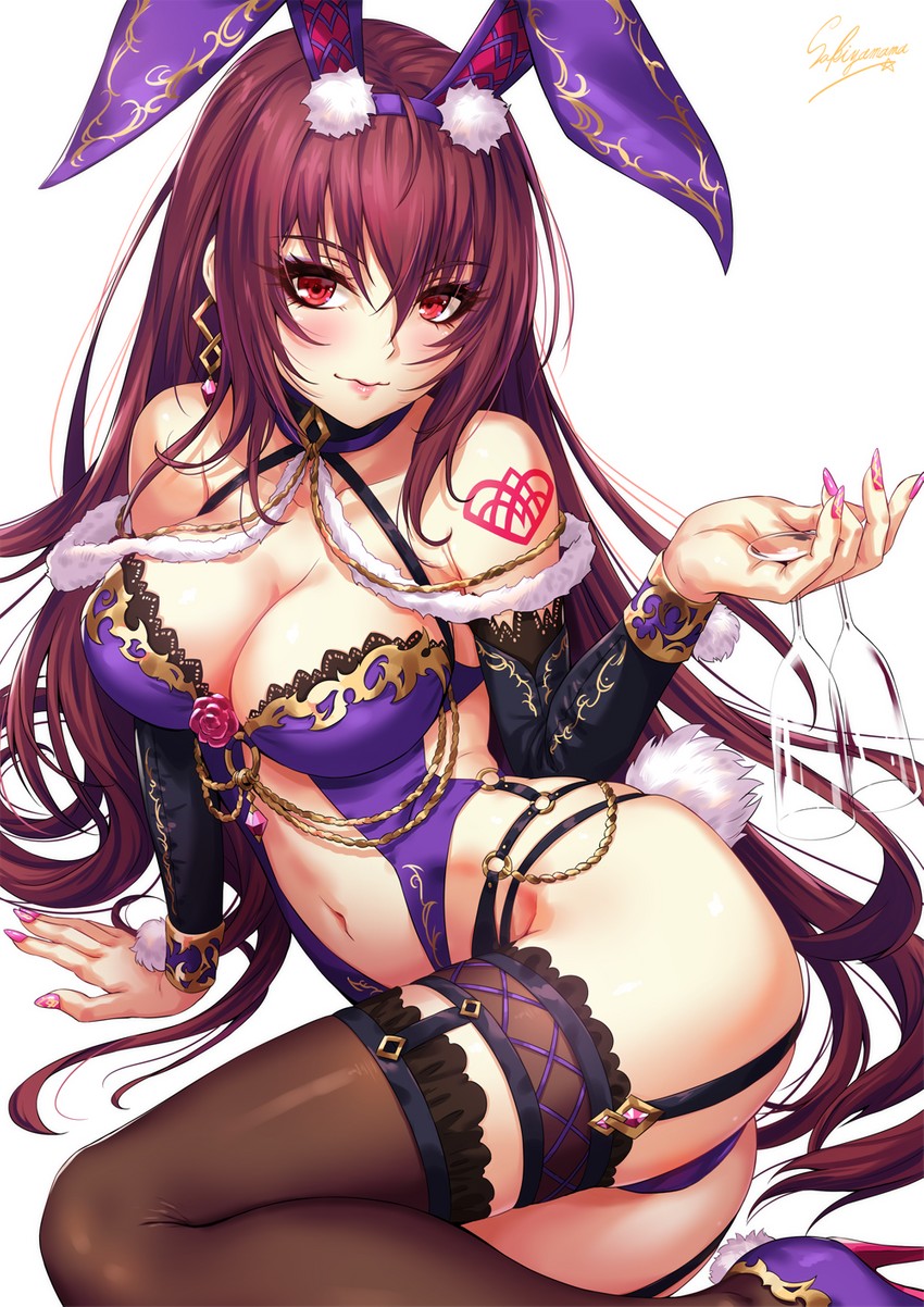 scathach (fate and 1 more) drawn by sakiyamama