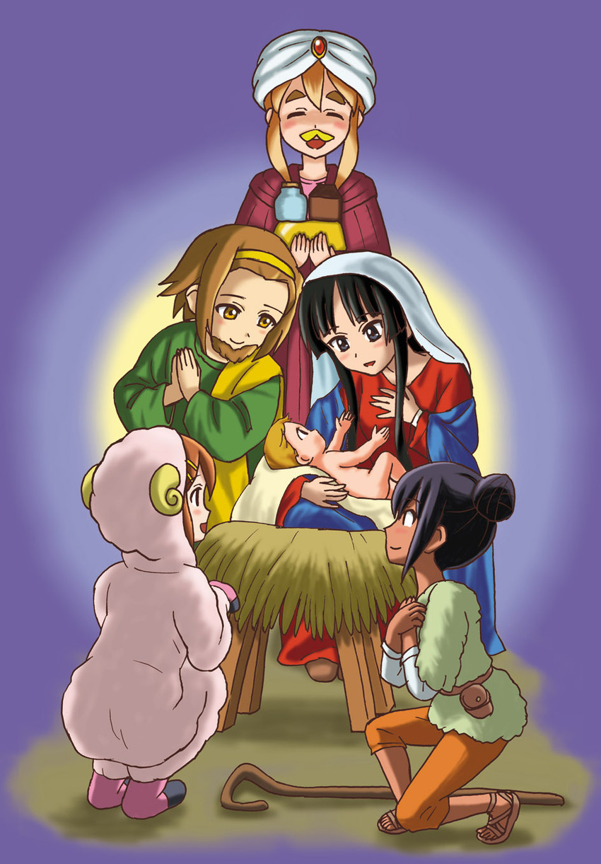 akiyama mio, nakano azusa, hirasawa yui, tainaka ritsu, and kotobuki tsumugi (k-on!) drawn by iena
