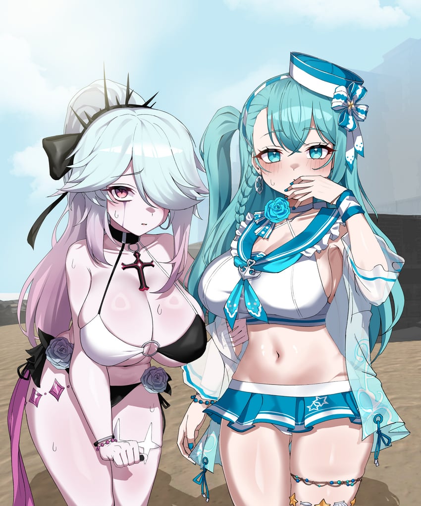 emma hardy and chiara (black survival and 1 more) drawn by hahyaha