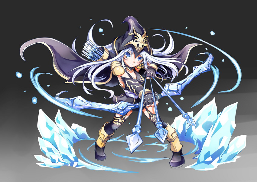 ashe (league of legends and 1 more) drawn by tama_yu