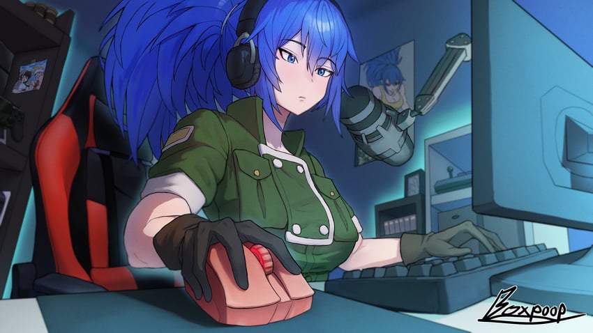 leona heidern (the king of fighters and 1 more) drawn by poopman