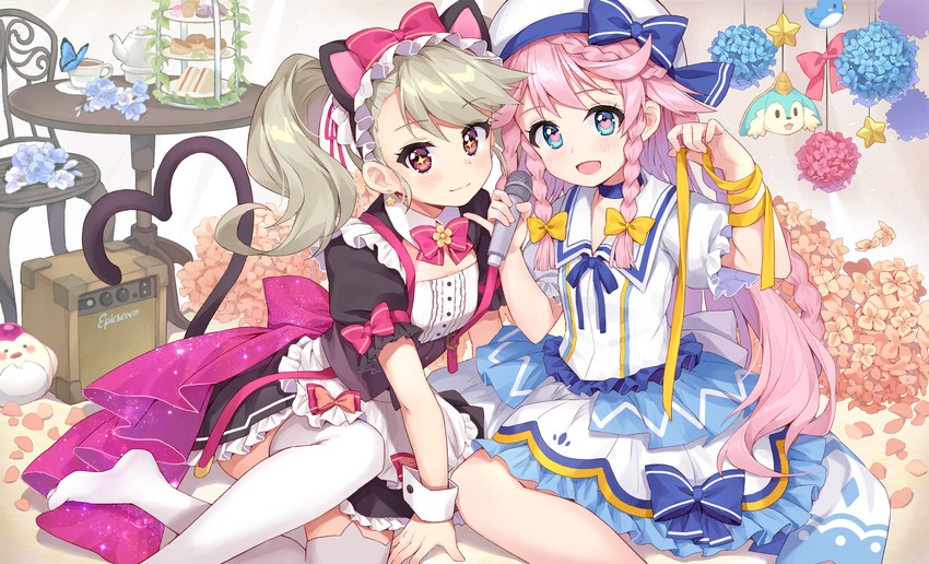 angelica and chloe (epic seven) drawn by chobi_(penguin_paradise)