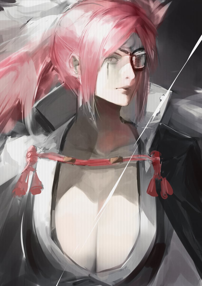 baiken (guilty gear and 1 more) drawn by blazpu