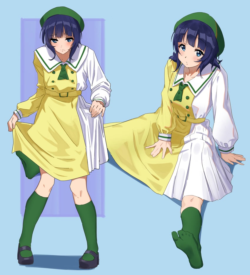 asaka karin (love live! and 1 more) drawn by moshi_(0364p)
