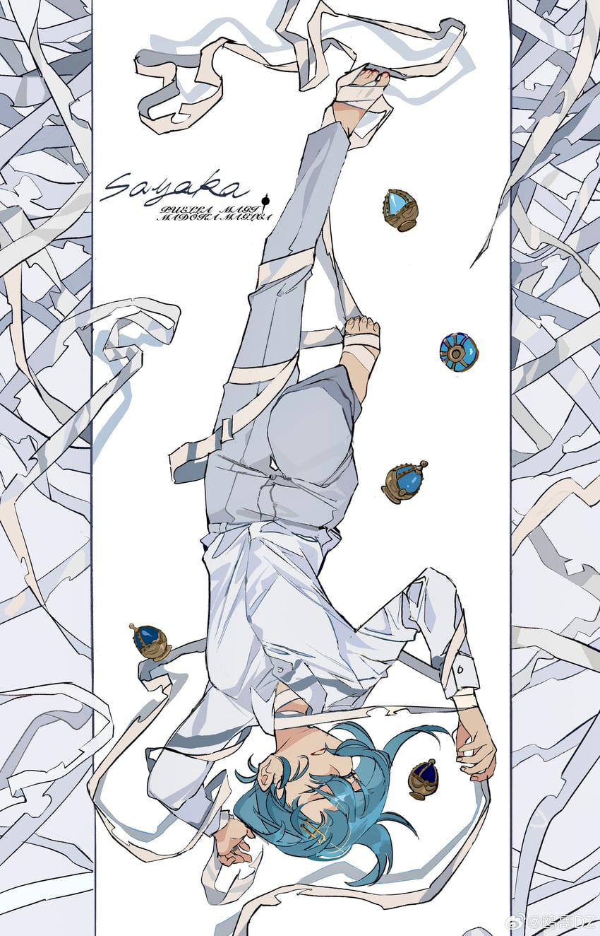miki sayaka (original and 1 more) drawn by ouge_dz