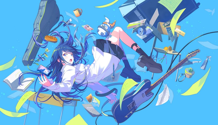 hatsune miku, hoshino ichika, and phenny (vocaloid and 1 more) drawn by colorful_palette