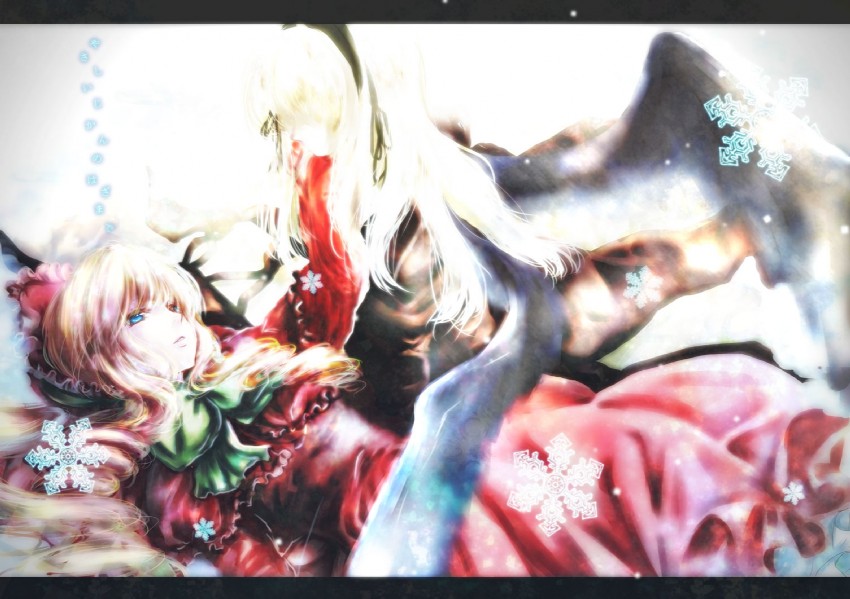 suigintou and shinku (rozen maiden) drawn by yuki_hikari