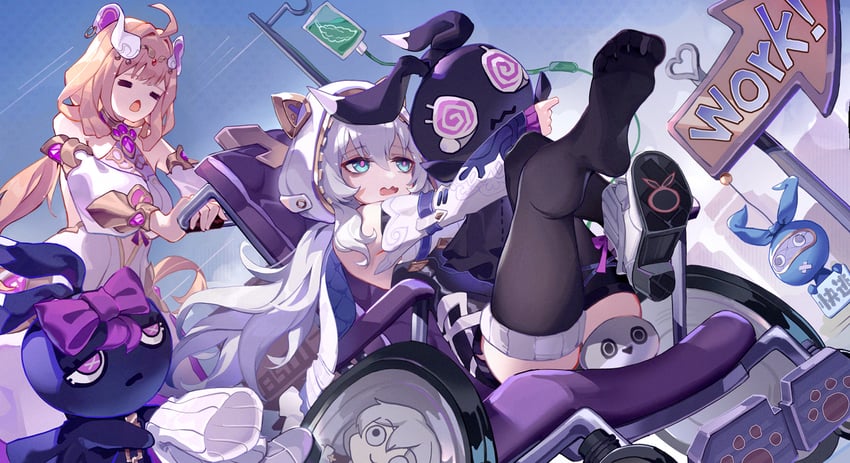 theresa apocalypse and susannah manatt (honkai and 1 more) drawn by asc11