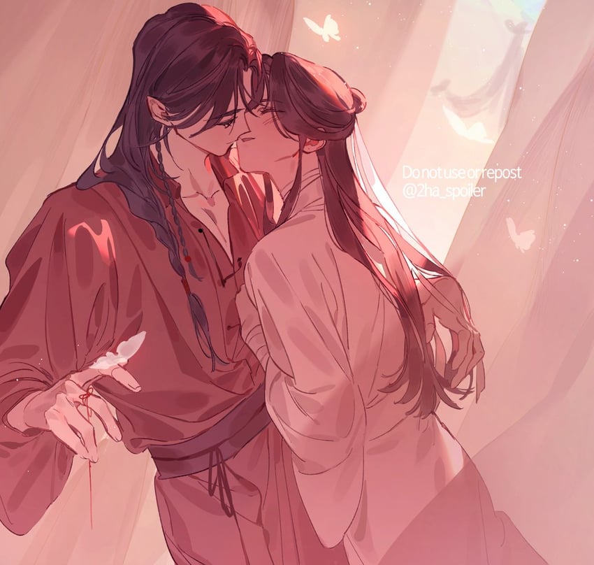 xie lian and hua cheng (tianguan cifu) drawn by galbae