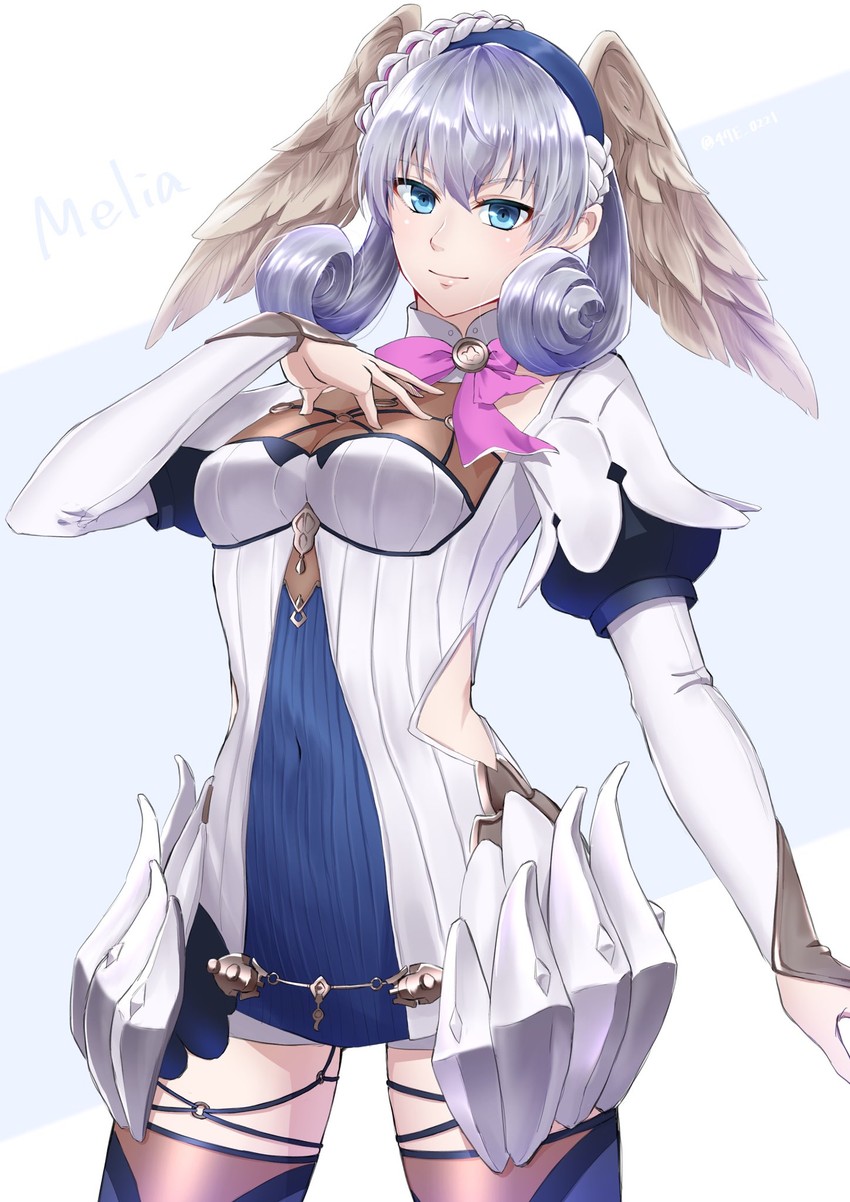 melia antiqua (xenoblade chronicles and 2 more) drawn by shinae