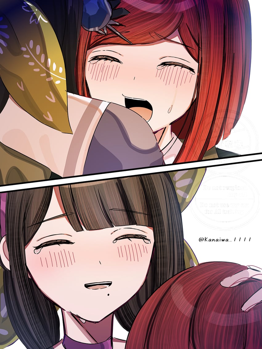 yumeno himiko and chabashira tenko (danganronpa and 1 more) drawn by kanaiwa