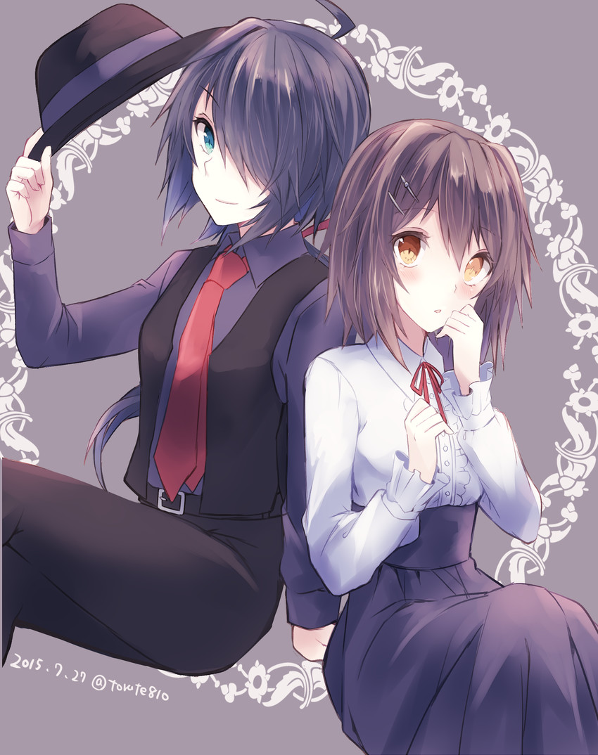 furutaka, kako, furutaka kai ni, and kako kai ni (kantai collection) drawn by kabocha_torute