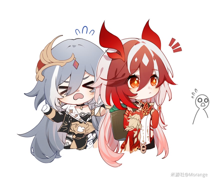 fu hua and herrscher of sentience (honkai and 1 more) drawn by mangzhi_yaoyao