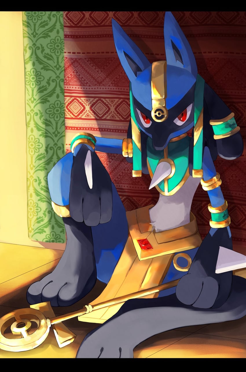 lucario (pokemon and 1 more) drawn by yuu_(yuu777hh)