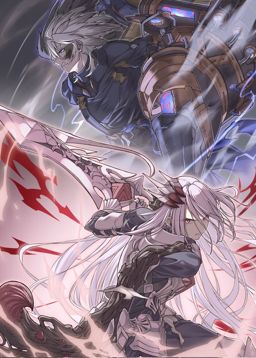 fleurdelis, tri-brigade shuraig the ominous omen, despian luluwalilith, and tri-brigade arms bucephalus ii (yu-gi-oh!) drawn by nue_(nw_0925)