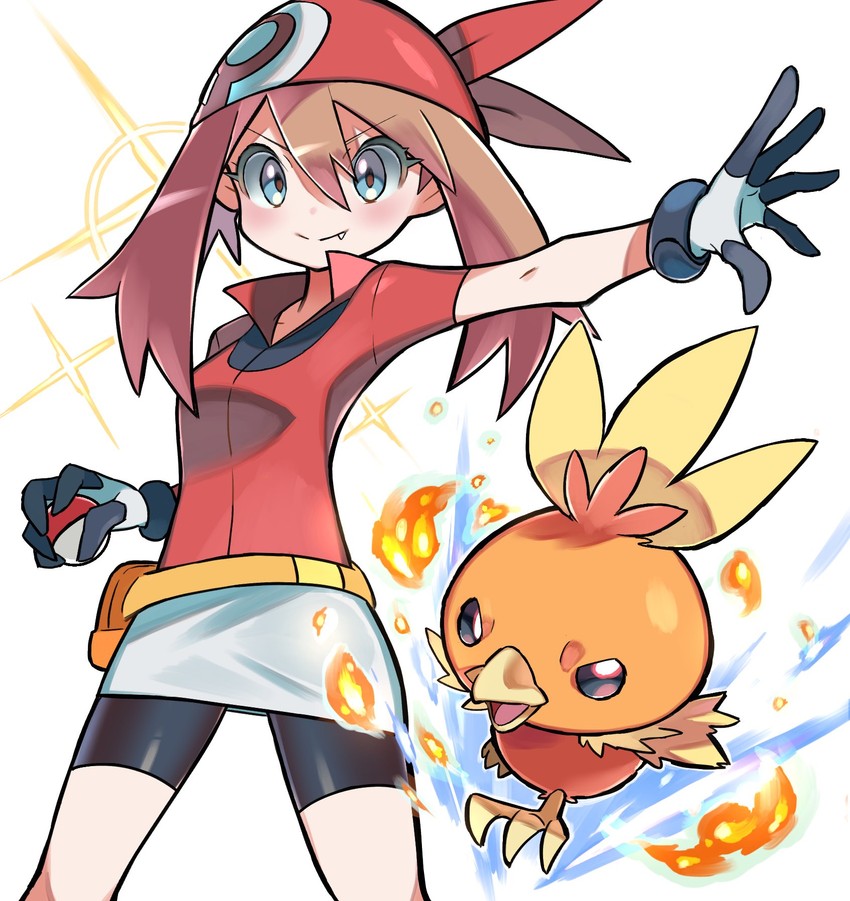 may and torchic (pokemon and 1 more) drawn by hyou_(hyouga617)