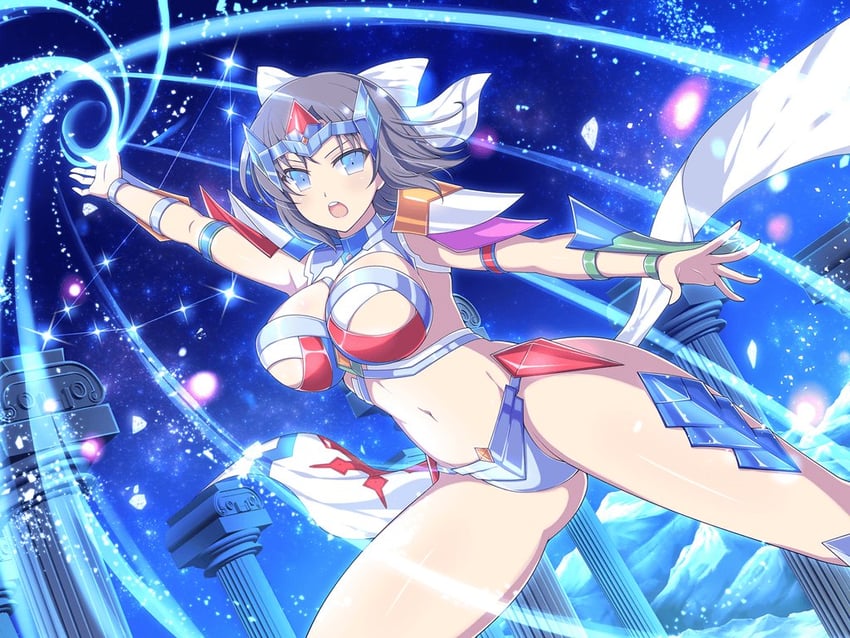 yumi (senran kagura and 3 more) drawn by yaegashi_nan