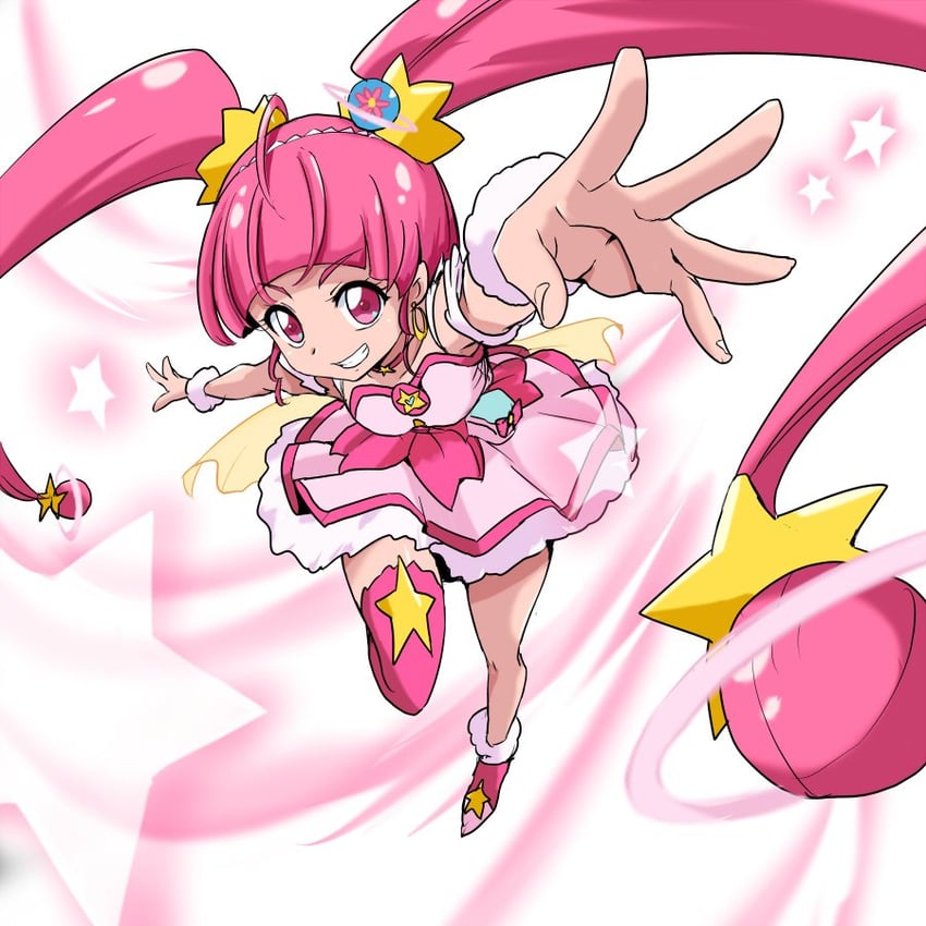 hoshina hikaru and cure star (precure and 1 more) drawn by uraki