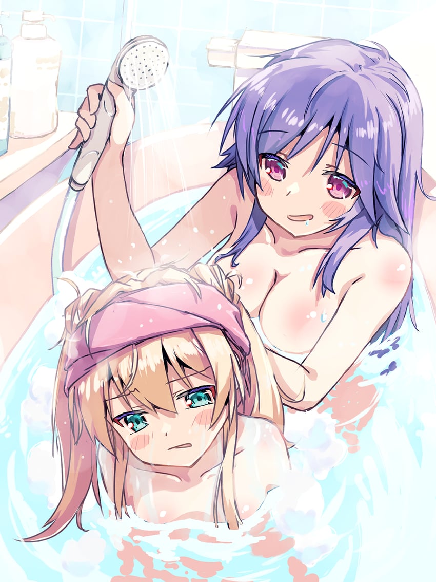 tsumugi wenders and mizuori shizuku (summer pockets) drawn by akayama_yukihe