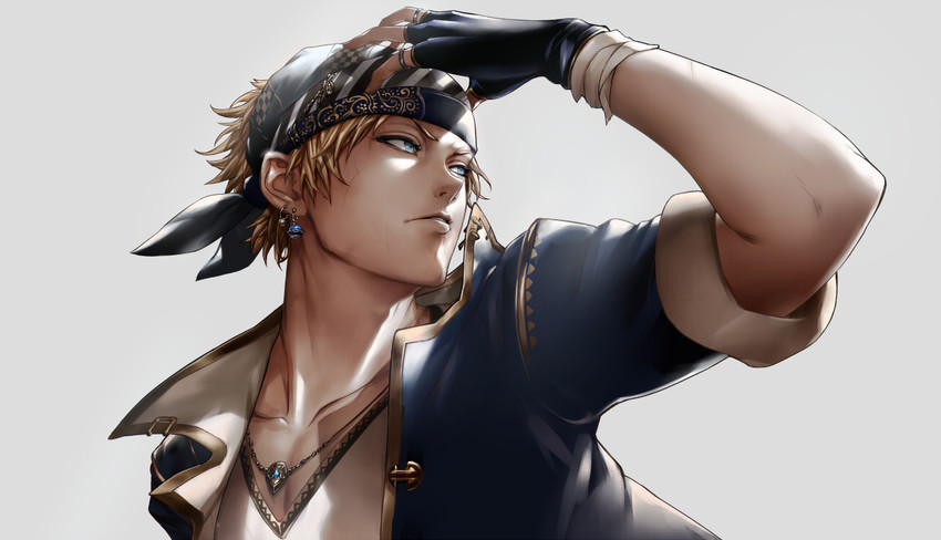locke cole (final fantasy and 1 more) drawn by orushibu
