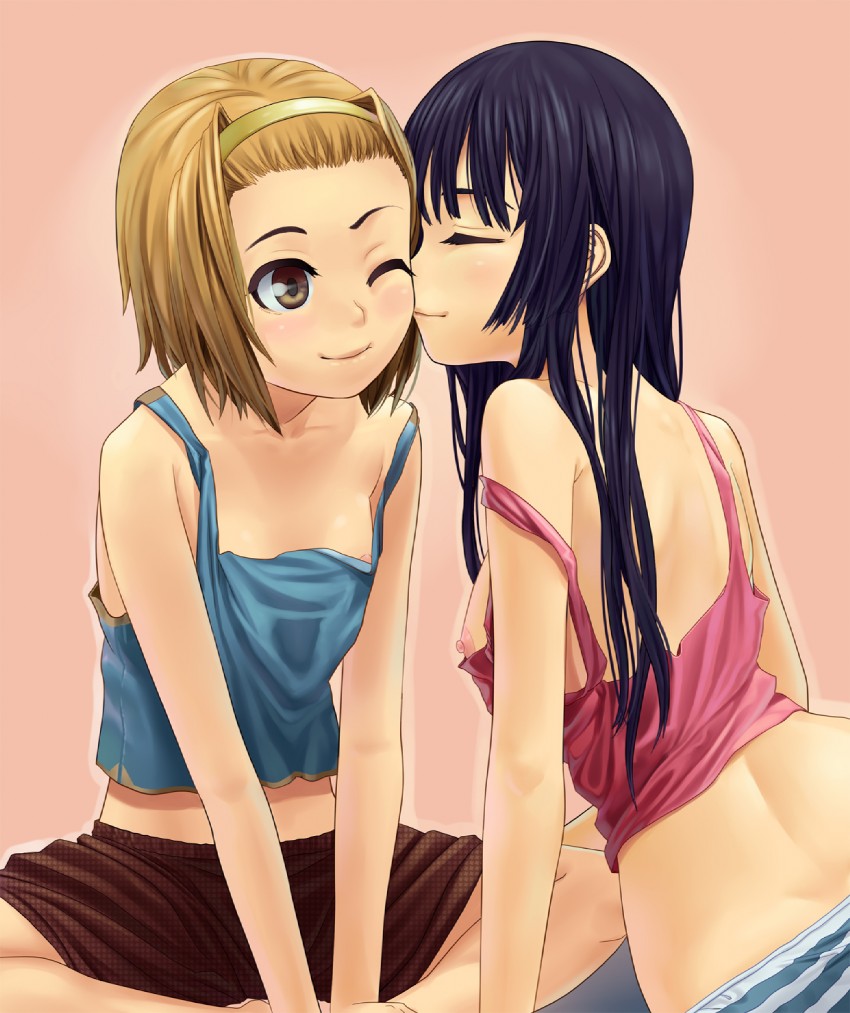 akiyama mio and tainaka ritsu (k-on!) drawn by lasterk