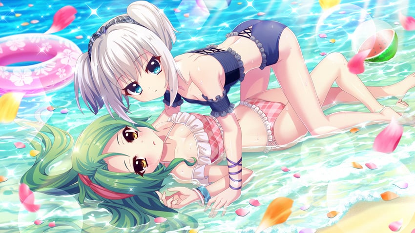 nishidate haku and shirokita kuroha (re:stage!) drawn by izumi_tsubasu