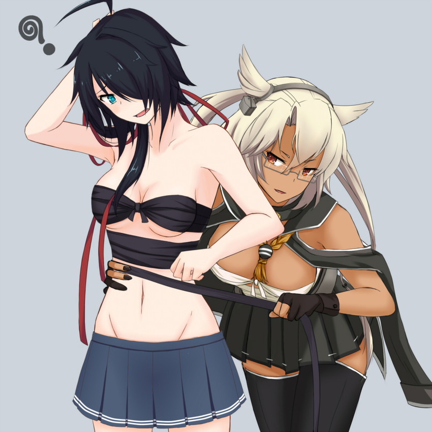musashi, kako, musashi kai, and kako kai ni (kantai collection) drawn by lu_(nh054021)