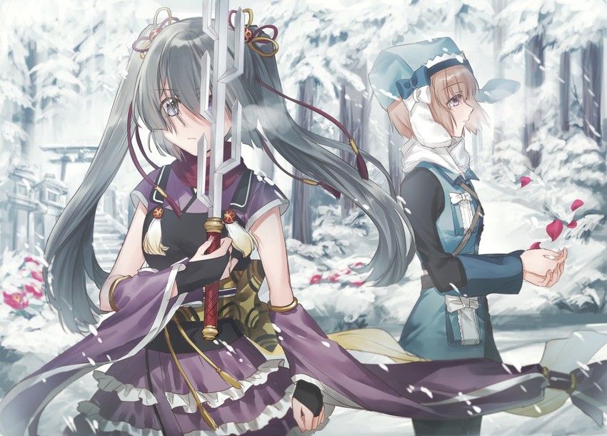 tokime shizuka and miura asahi (mahou shoujo madoka magica and 1 more) drawn by yukishiro_(hitsuji)