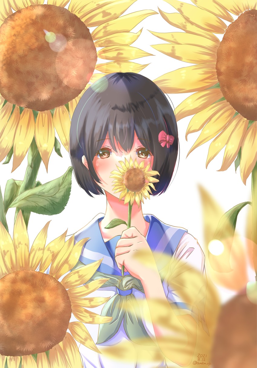 hisaishi kanade (hibike! euphonium and 1 more) drawn by amami_ojika