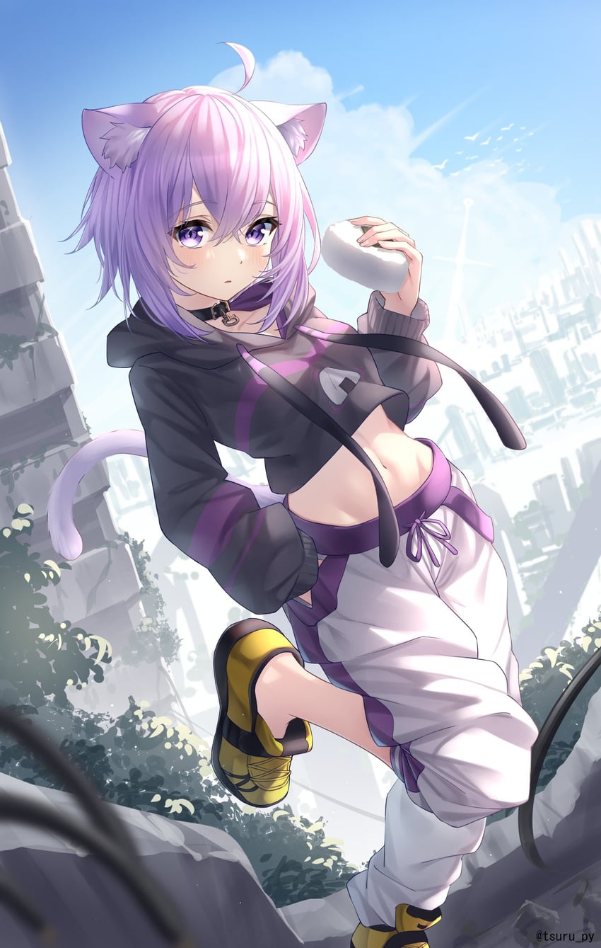 nekomata okayu (hololive and 1 more) drawn by tsurupy