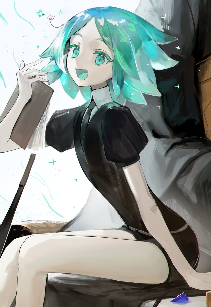 phosphophyllite, lapis lazuli, and kongou sensei (houseki no kuni) drawn by jaaku_(ra_9rara)