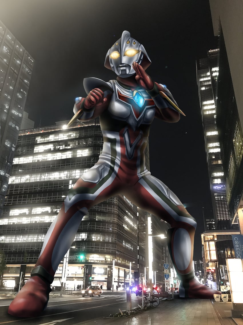ultraman nexus and ultraman nexus junis (ultra series and 1 more) drawn by yoshifuto