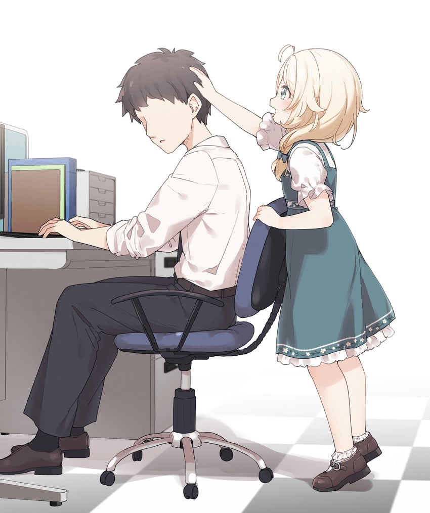 producer and yusa kozue (idolmaster and 1 more) drawn by yukie_(kusaka_shi)