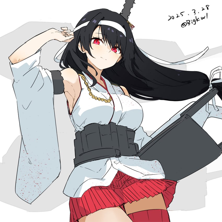 fusou and fusou kai ni (kantai collection) drawn by bigkwl