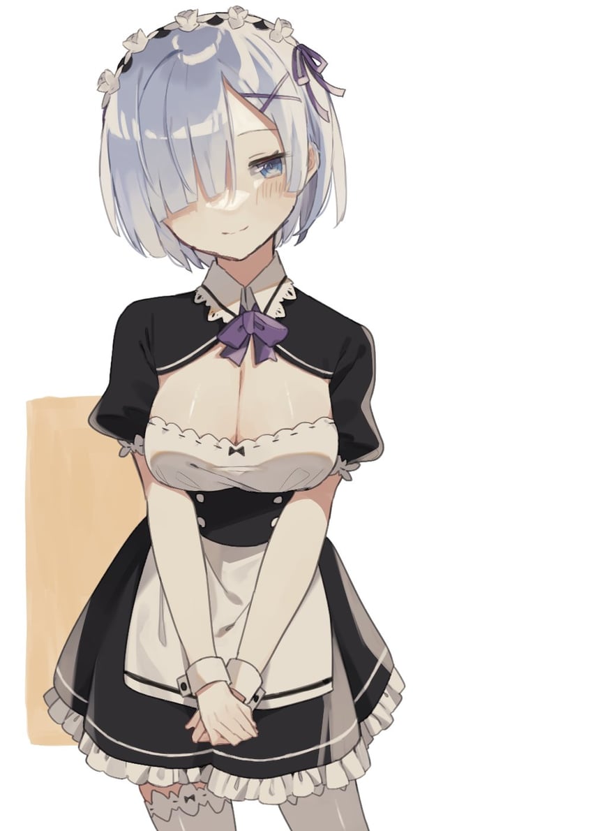 rem (re:zero kara hajimeru isekai seikatsu) drawn by banira_shio
