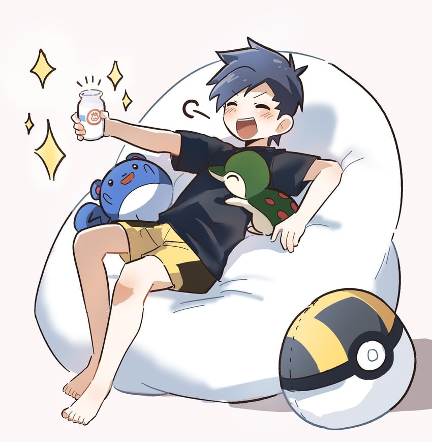 ethan, cyndaquil, and marill (pokemon and 1 more) drawn by edlsov3363