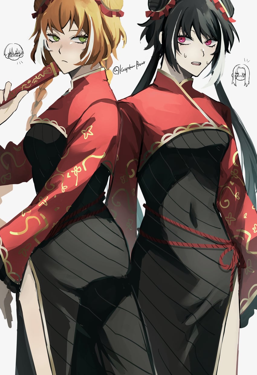 ishmael, yi sang, jia xichun, and wei (project moon and 1 more) drawn by kasyoku_bear