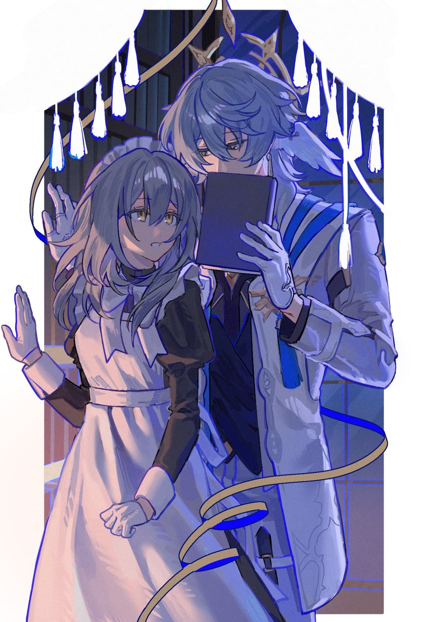 trailblazer, stelle, and sunday (honkai and 1 more) drawn by meat7955
